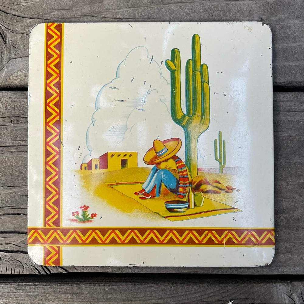 Vintage Metal Trivet Set – Southwestern & Retro Kitchen Themes - Picture 2 of 13